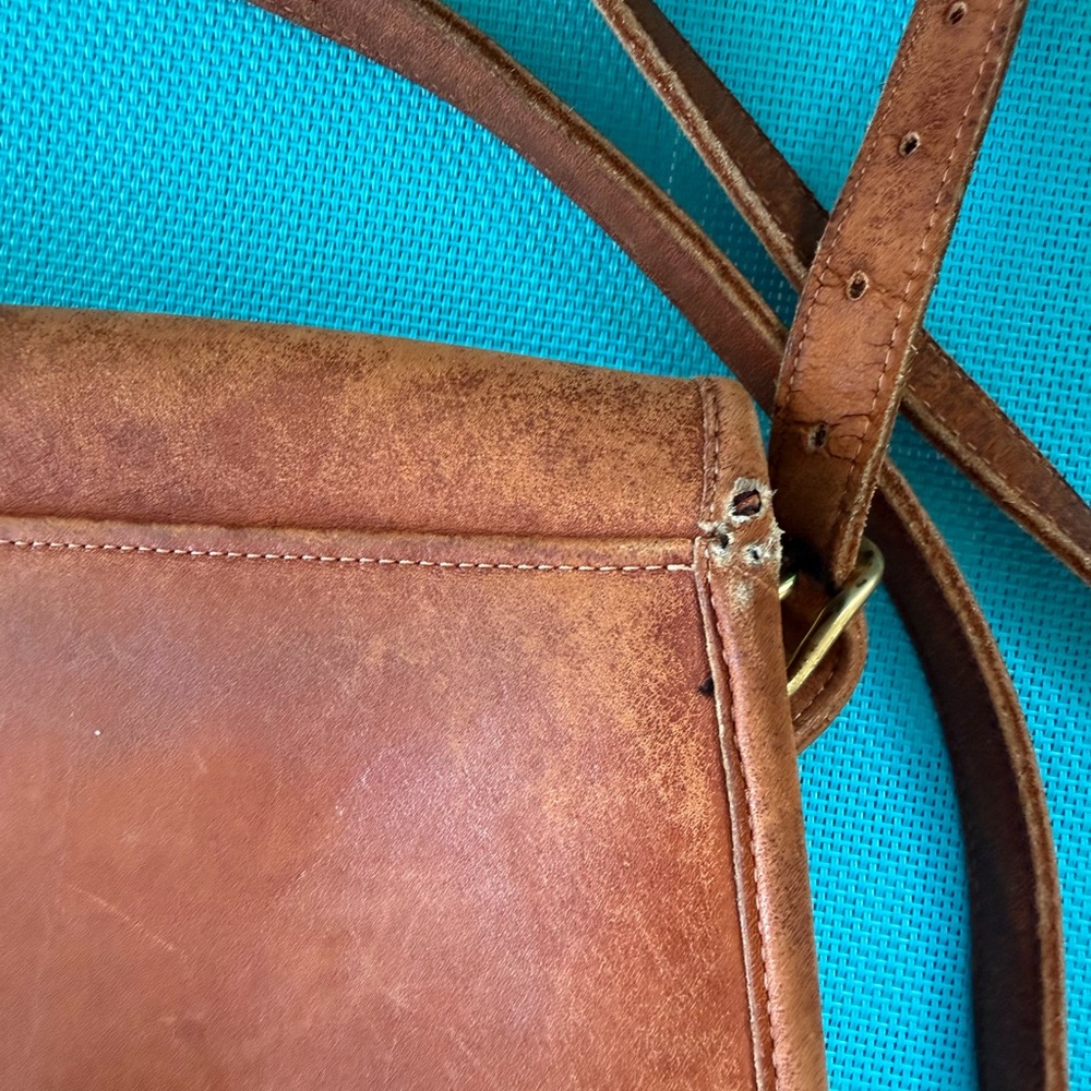 Vintage Coach Saddlery Leather Crossbody Bag - Picture 7 of 12